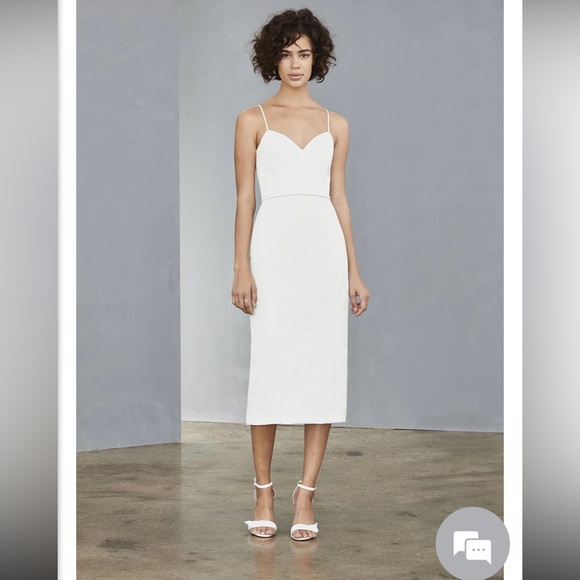 Amsale Faille Midi Column Sheath Dress - LW139 - Picture 1 of 10